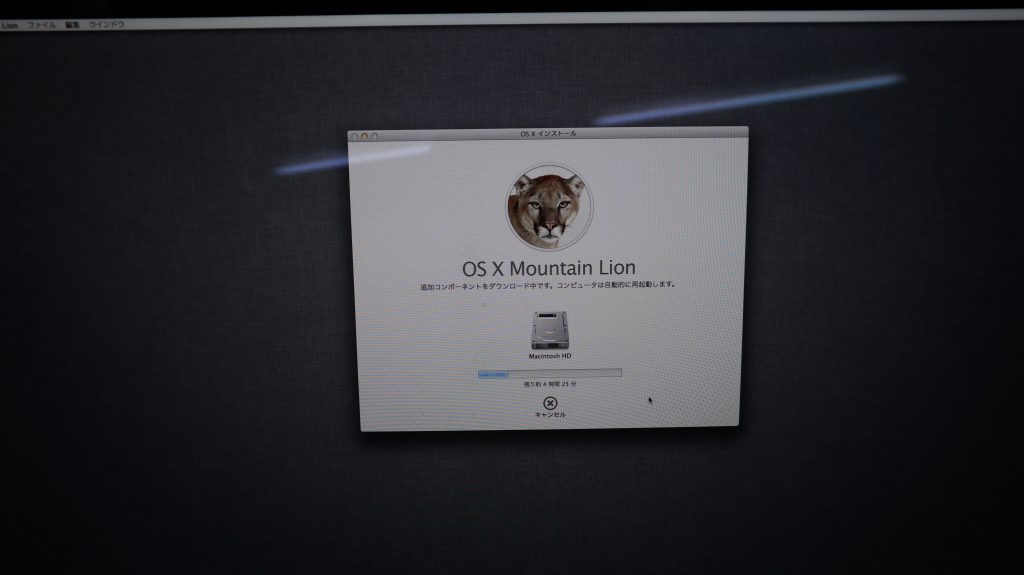 iMac 27インチ新規インストBOOTCAMP5