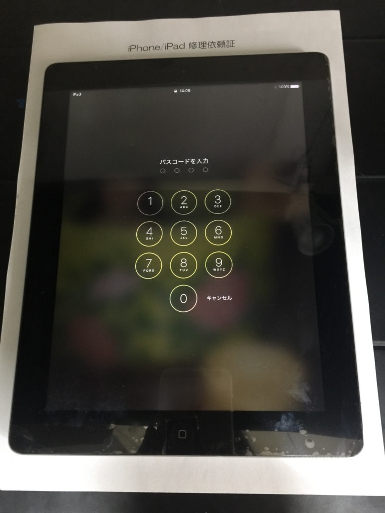 iPad4 ガラス割れでタッチ不能→デジタイザ交換4