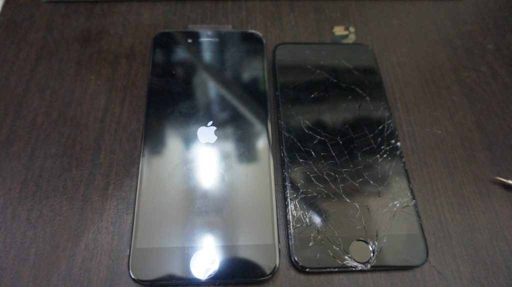 液晶交換とフレーム修正 iPhone6 3