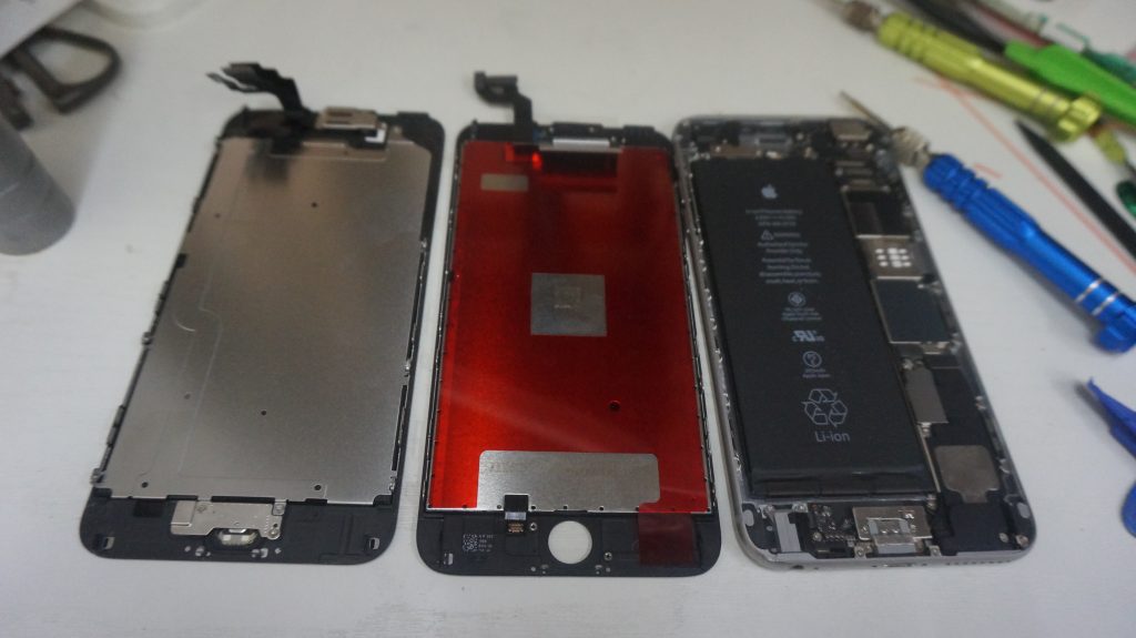 ガラス液晶割れた交換 iPhone6 Plus 4