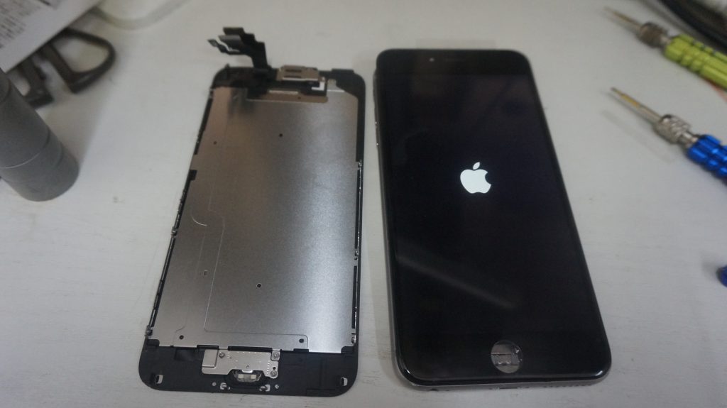 ガラス液晶割れた交換 iPhone6 Plus 5