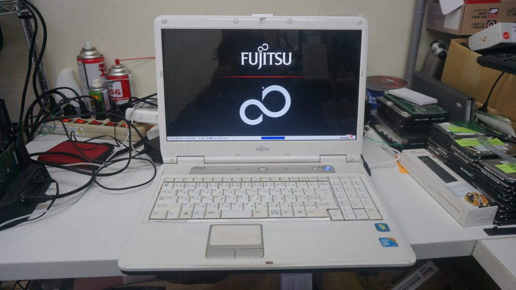 HDD異常で起動しない データ復旧 SSD換装 FUJITSU BIBLO NF/E50 2
