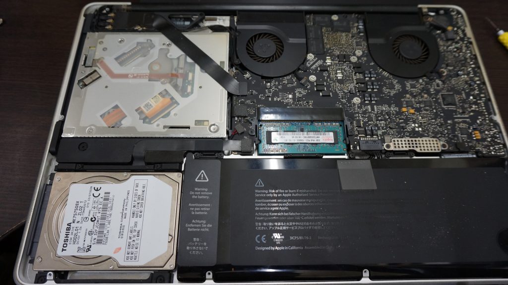 セクタ不良でMacOSが起動できない SSD換装 Macbook Pro A1286 2