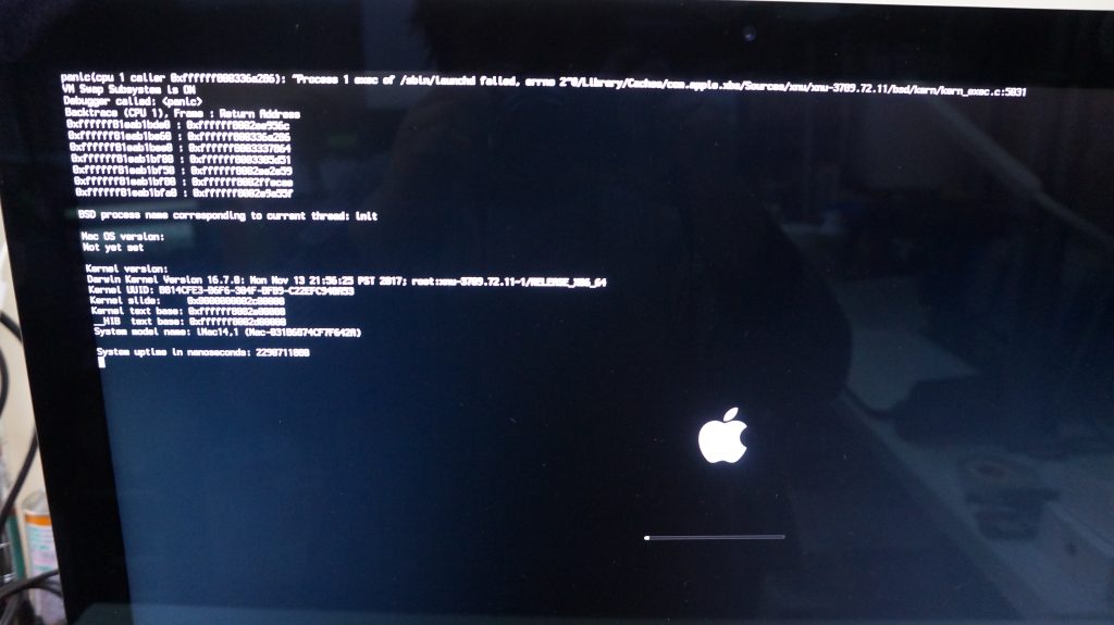 カーネルパニック HDD交換再インストール iMac 27 A1419 2