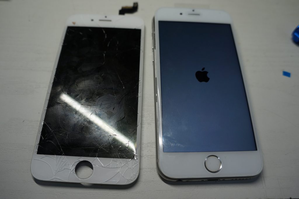ガラス割れにより液晶パネル交換 iPhone6s 5