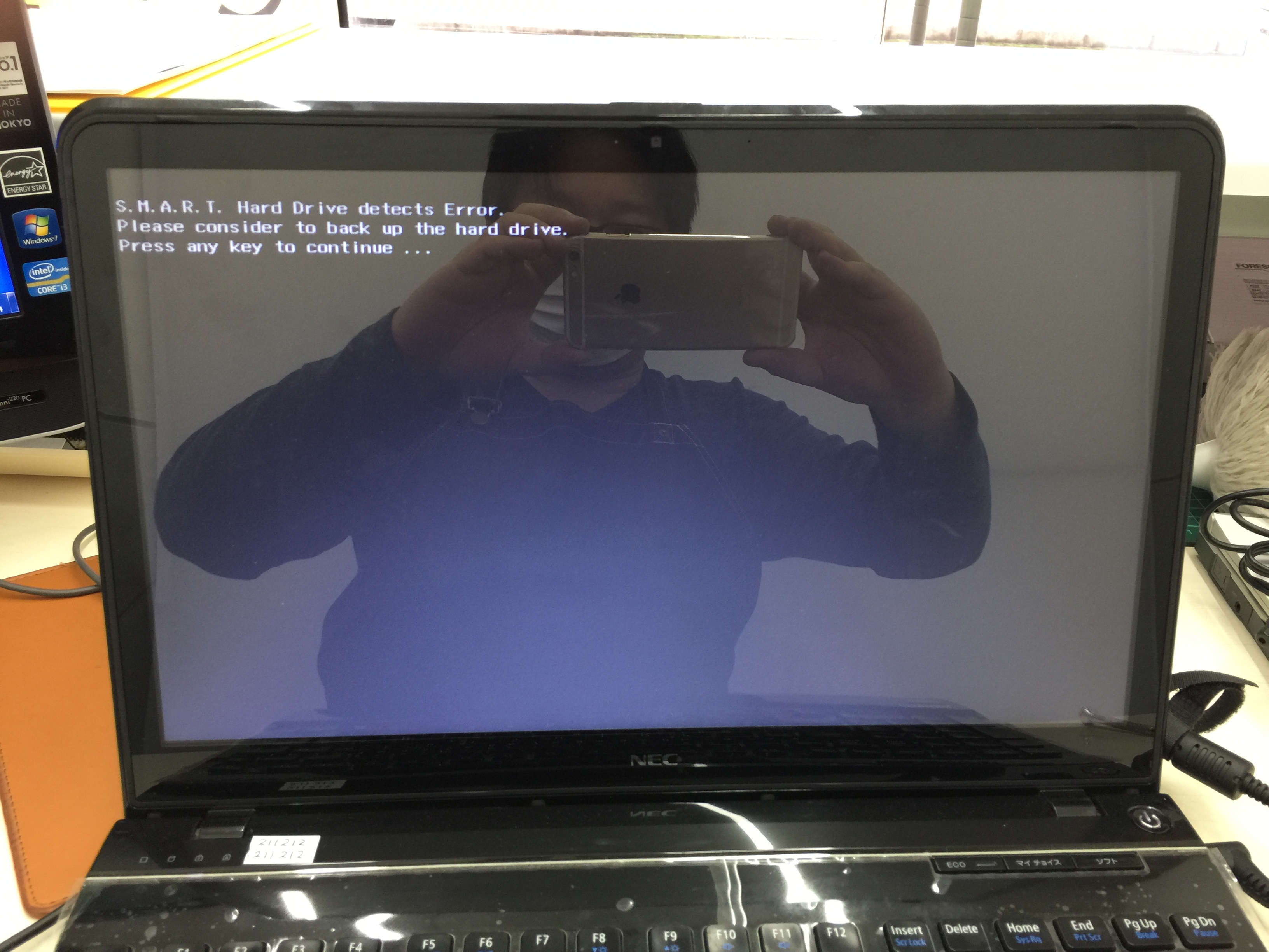 NEC LS550/L　セクタ不良による交換＆Windows10新規インストール3