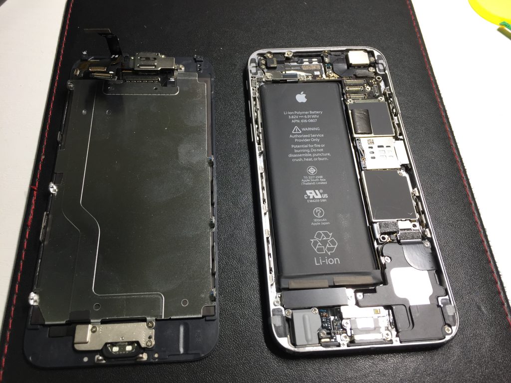 iPhone6黒液晶画面交換5
