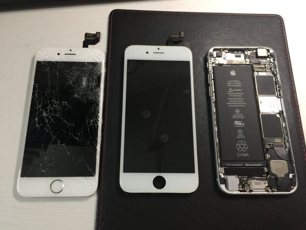 iPhone6s液晶画面 高品質新品パネルに交換。3