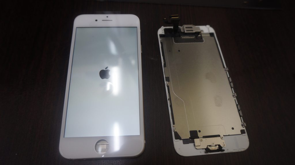 iPhone6 液晶パネル交換「iPhoneは使用できません」3