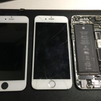液晶ガラス交換 iPhone6 2