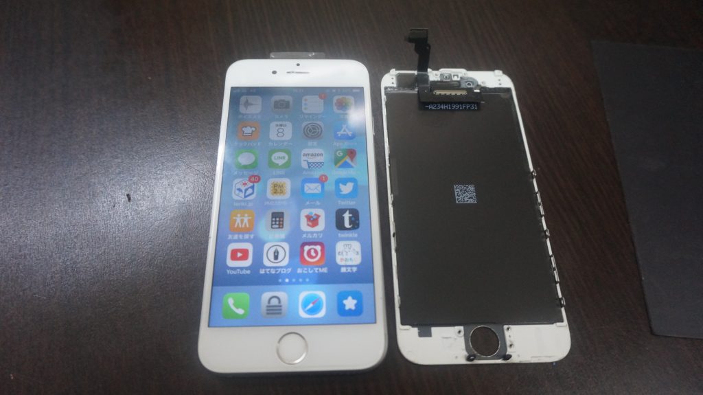 液晶とバッテリー交換 iPhone6 6