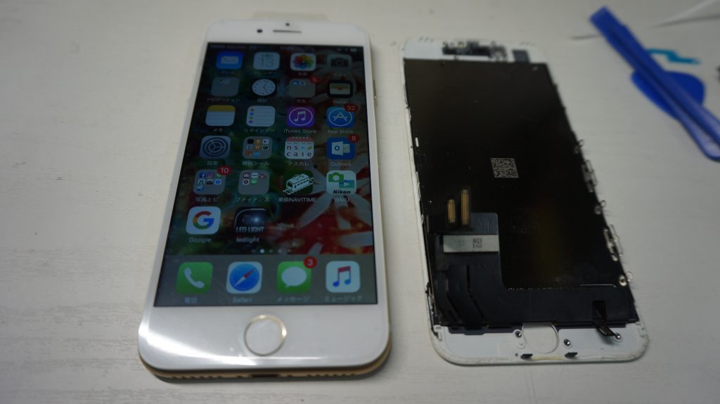 ひび割れガラス割れ 液晶交換 iPhone7 6