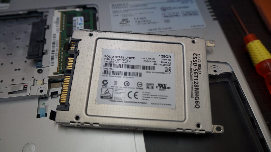 Operating system not foundで起動しない SSD換装 VAIO SVT111A11N 3
