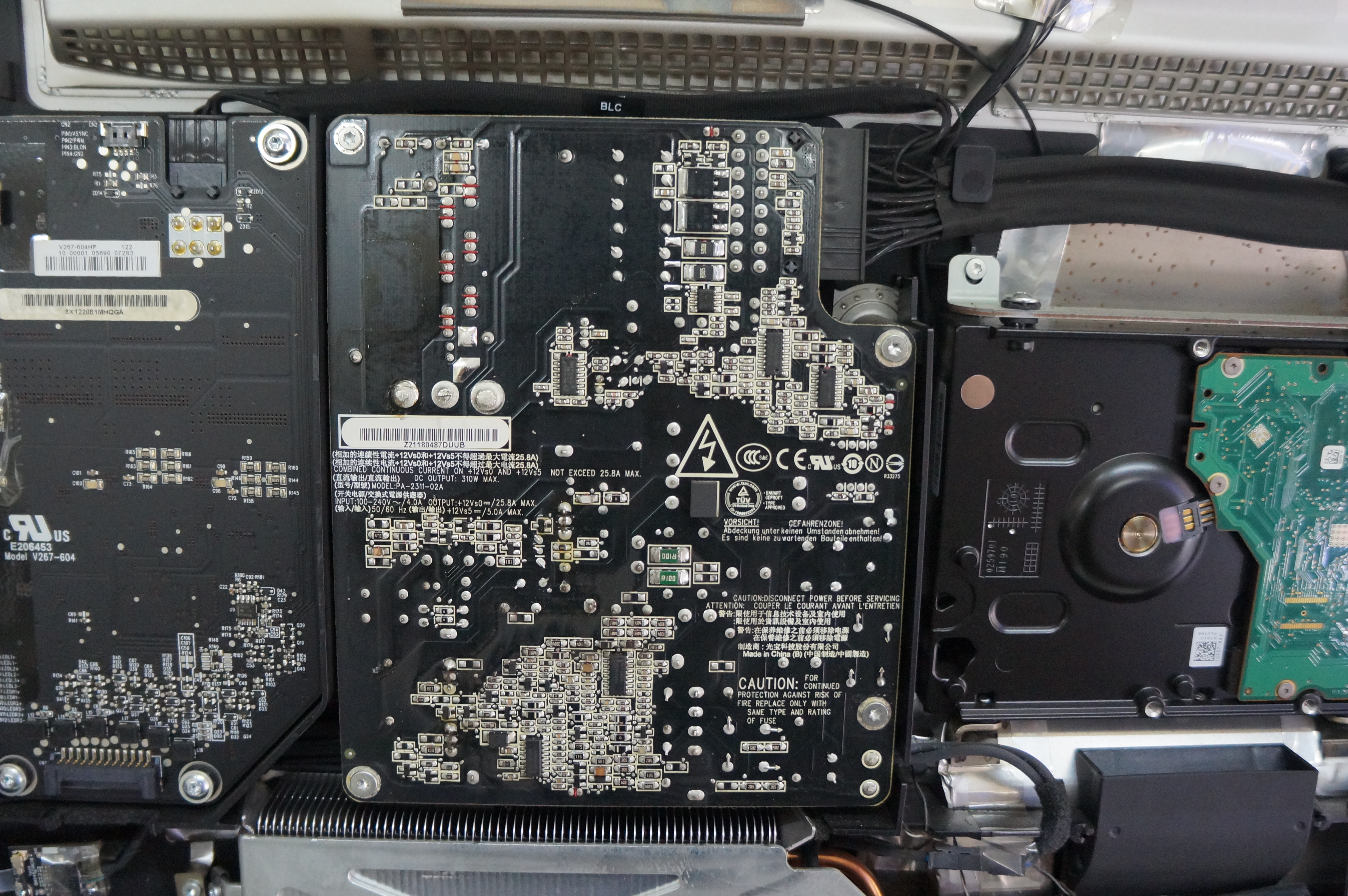 広島Mac修理広島市 起動しない電源が反応しない 電源交換 iMac 21.5 5